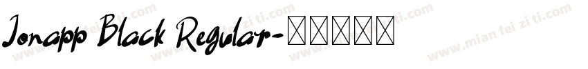 Jonapp Black Regular字体转换
